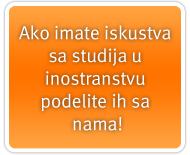 Ako imate iskustva sa studija u inostranstvu - podelite ih sa nama!